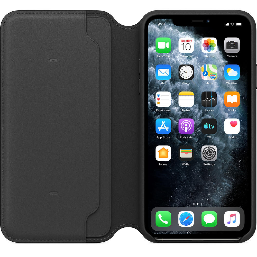 iPhone 11 Pro Gold Premium iPhone 11 Pro piel sintética Flip Case Wallet con ranura para tarjetas, cierre magnético y función de carga inalámbrica para Apple iPhone 11 Pro 