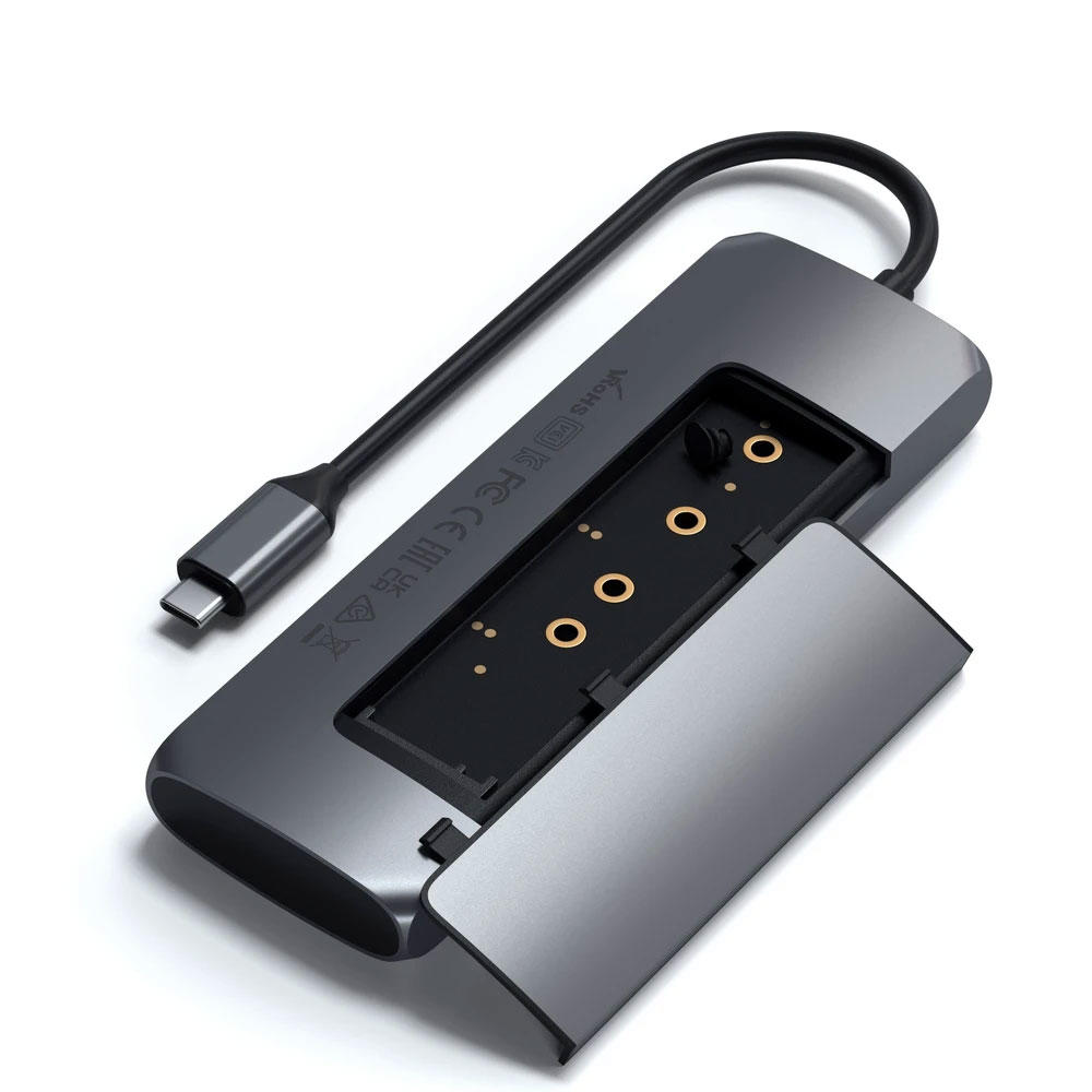 Adquisición Indomable ego Comprar Satechi Adaptador multipuerto USB-C con ranura SSD M2 ST-UCHSEM |  Macnificos