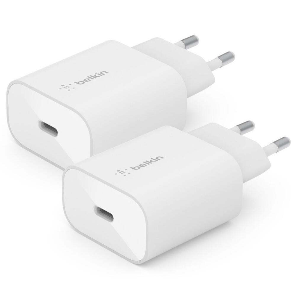 Comprar Belkin Boost Charge Cargador pared USB-C 25W PPS Pack 2