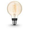 Philips Hue White Bombilla LED inteligente E27, filamento globo